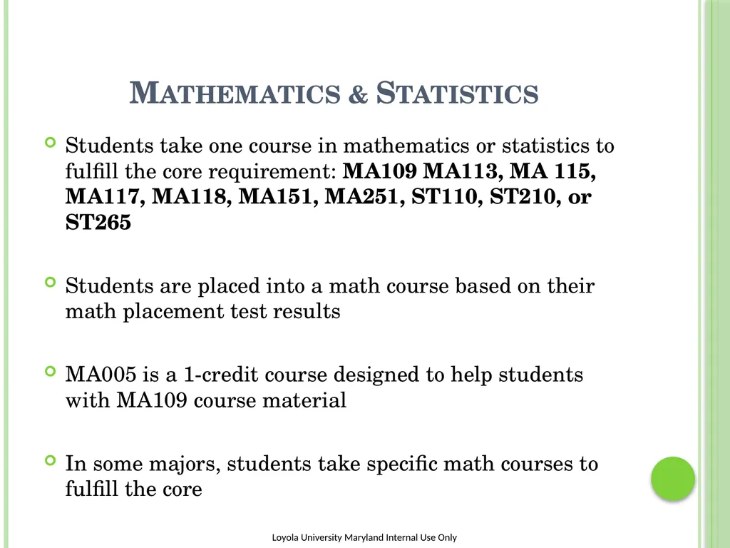 The Liberal arts core at Loyola University - slide 10 of 19