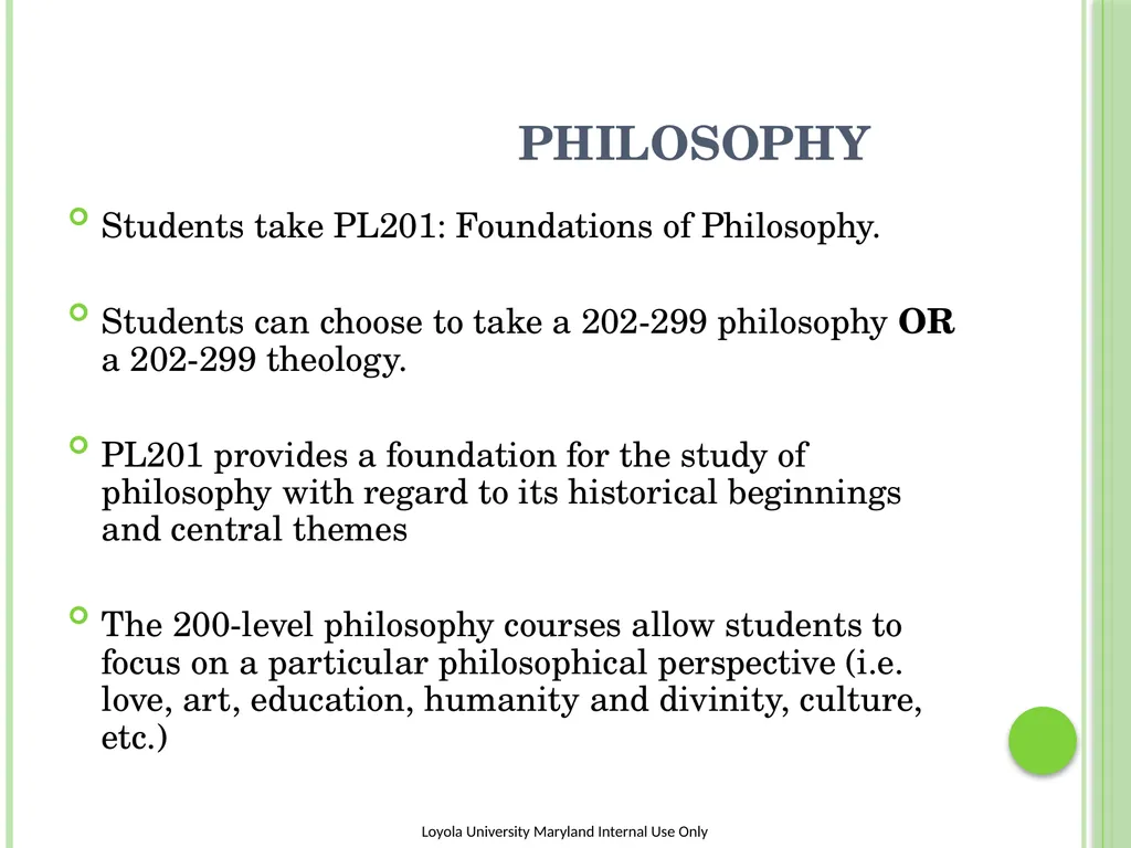 The Liberal arts core at Loyola University - slide 15 of 19