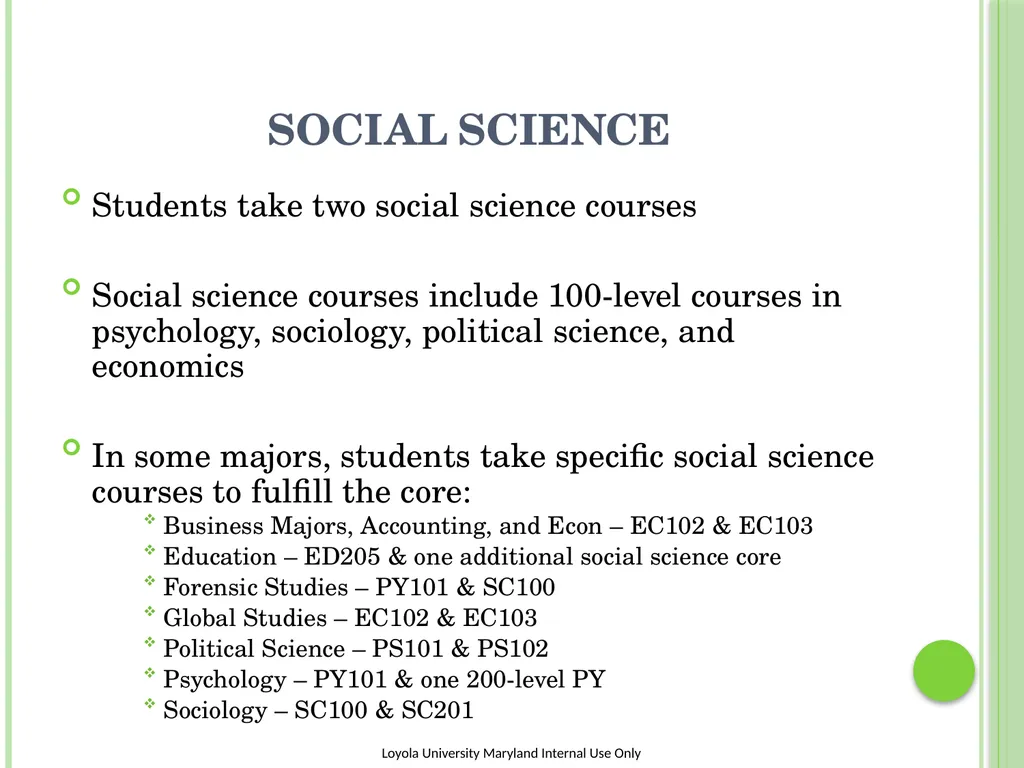 The Liberal arts core at Loyola University - slide 8 of 19