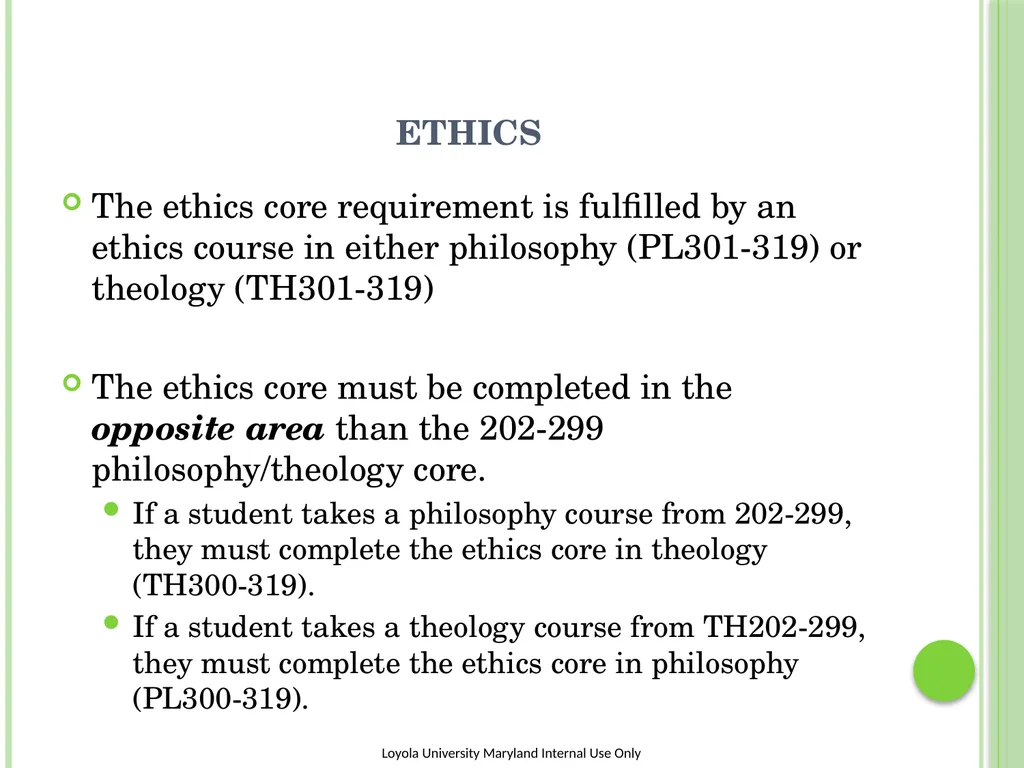 The Liberal arts core at Loyola University - slide 17 of 19