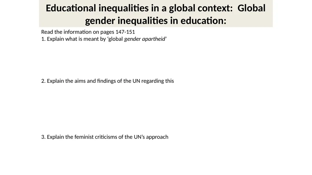 Differential educational attainment: Educational - slide 2 of 53