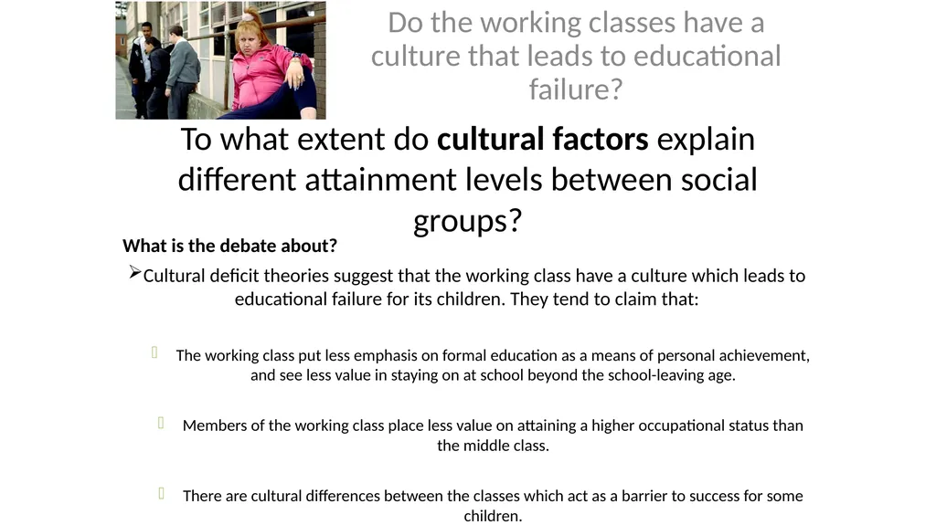 Differential educational attainment: Educational - slide 27 of 53