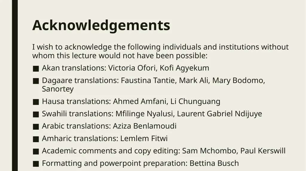 Linguistic Pan-Africanism as a Global Future: - slide 61 of 72