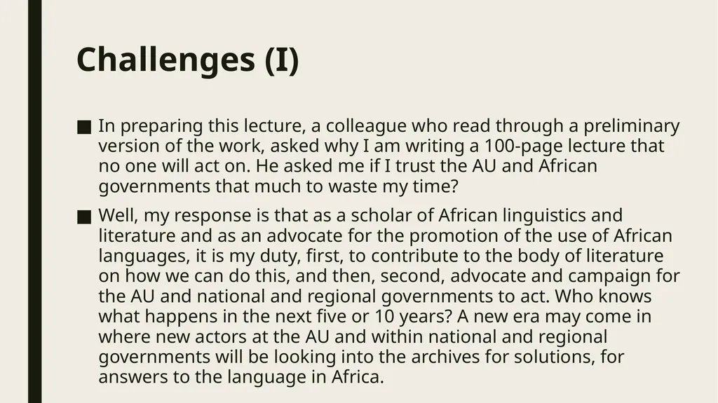 Linguistic Pan-Africanism as a Global Future: - slide 58 of 72