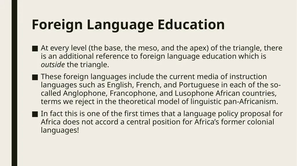 Linguistic Pan-Africanism as a Global Future: - slide 41 of 72