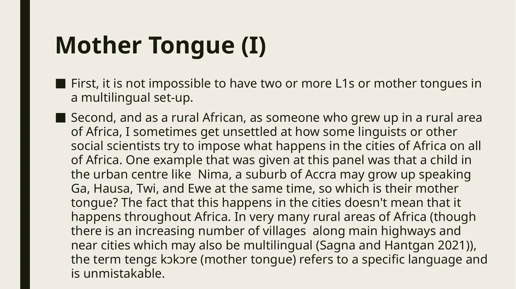 Linguistic Pan-Africanism as a Global Future: - slide 32 of 72