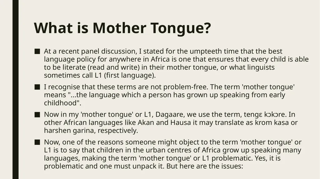 Linguistic Pan-Africanism as a Global Future: - slide 31 of 72