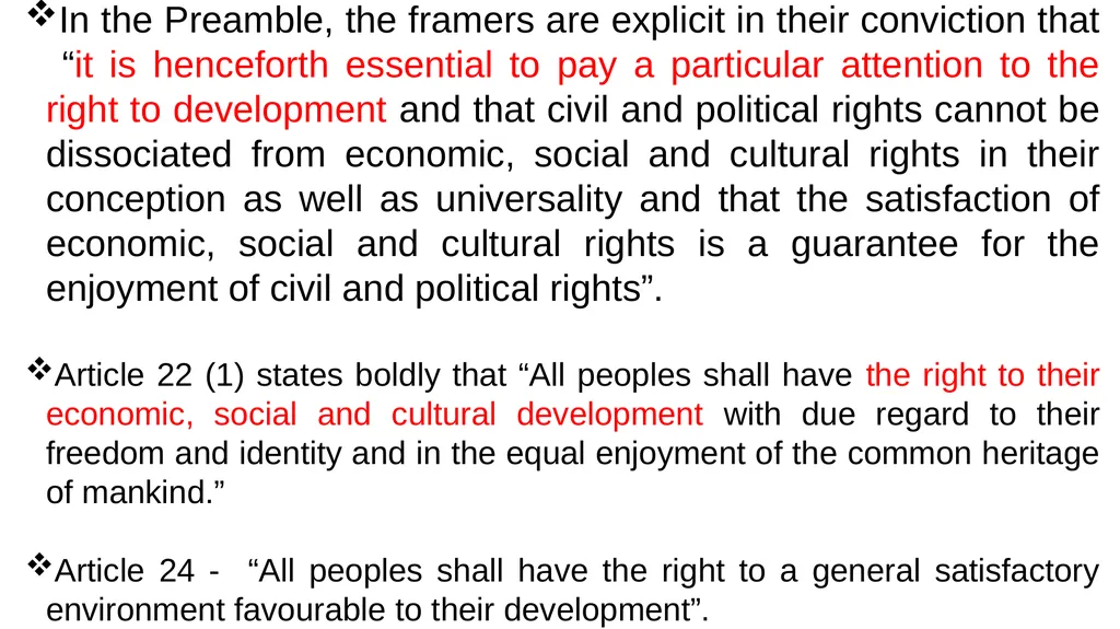 Africa and the Right to Development A Presentation - slide 7 of 29