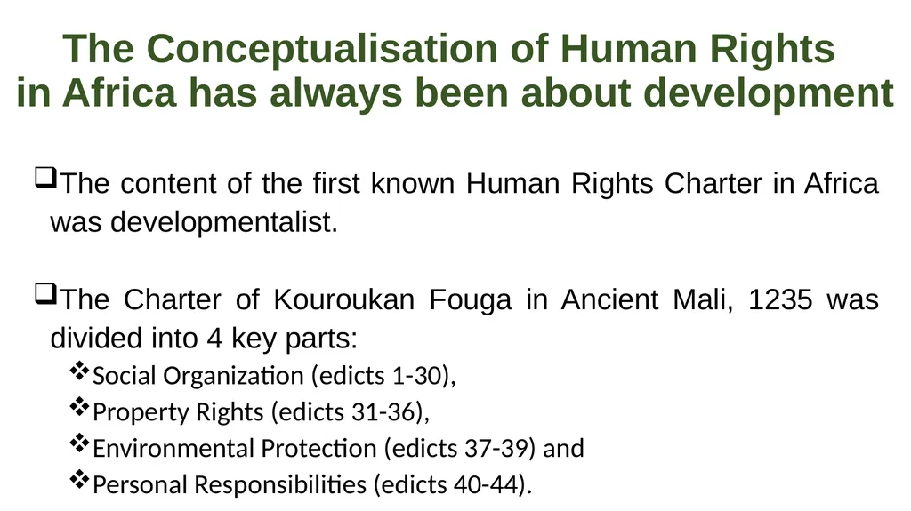 Africa and the Right to Development A Presentation - slide 3 of 29