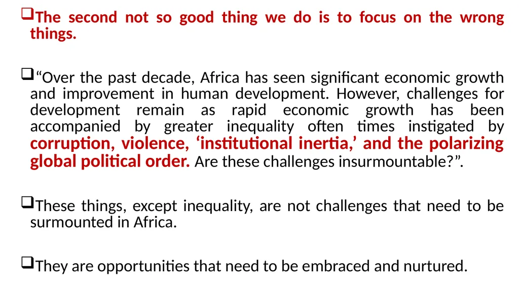 Africa and the Right to Development A Presentation - slide 18 of 29