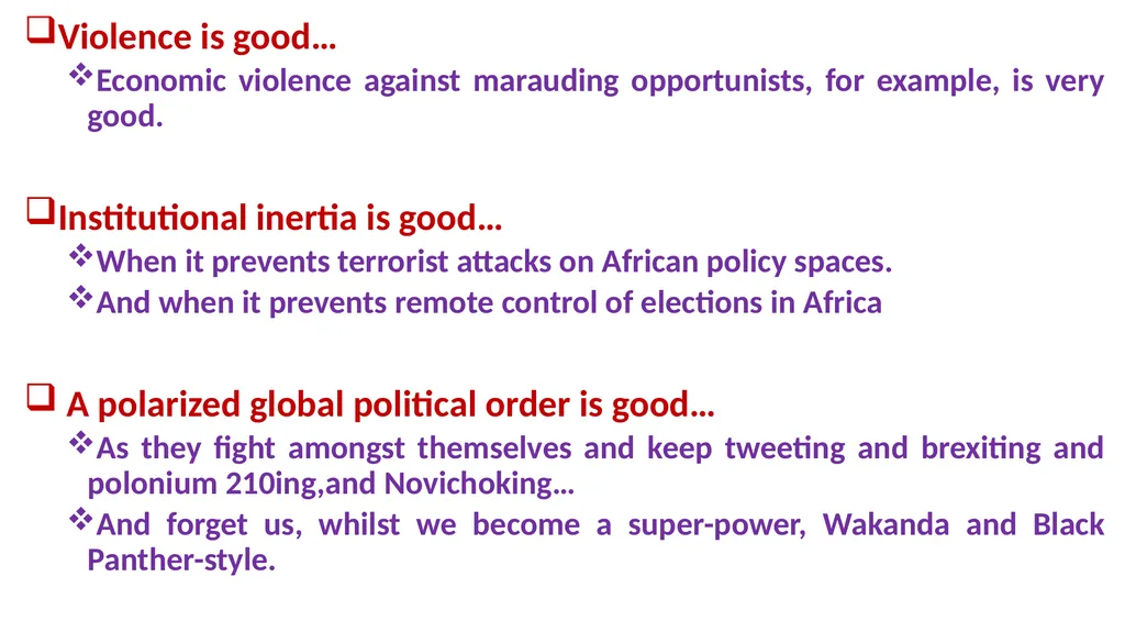 Africa and the Right to Development A Presentation - slide 21 of 29