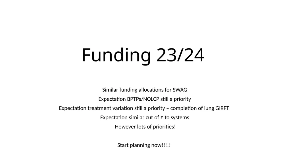 GIRFT update GIRFT process Started late 2019 - slide 18 of 18