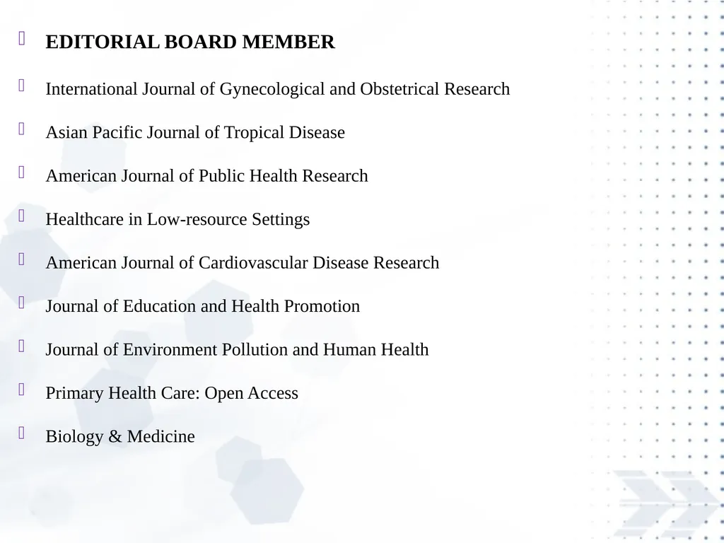 Saurabh Shrivastava MD, PGDHHM, DHRM, FCS is a - slide 32 of 37