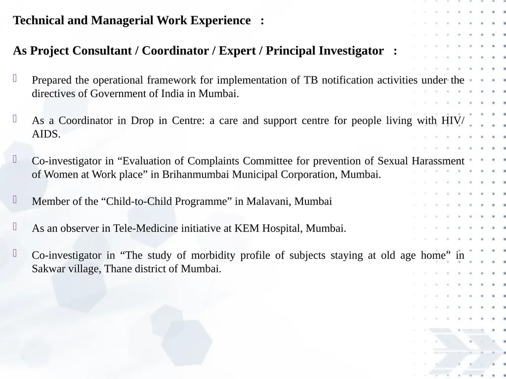 Saurabh Shrivastava MD, PGDHHM, DHRM, FCS is a - slide 7 of 37