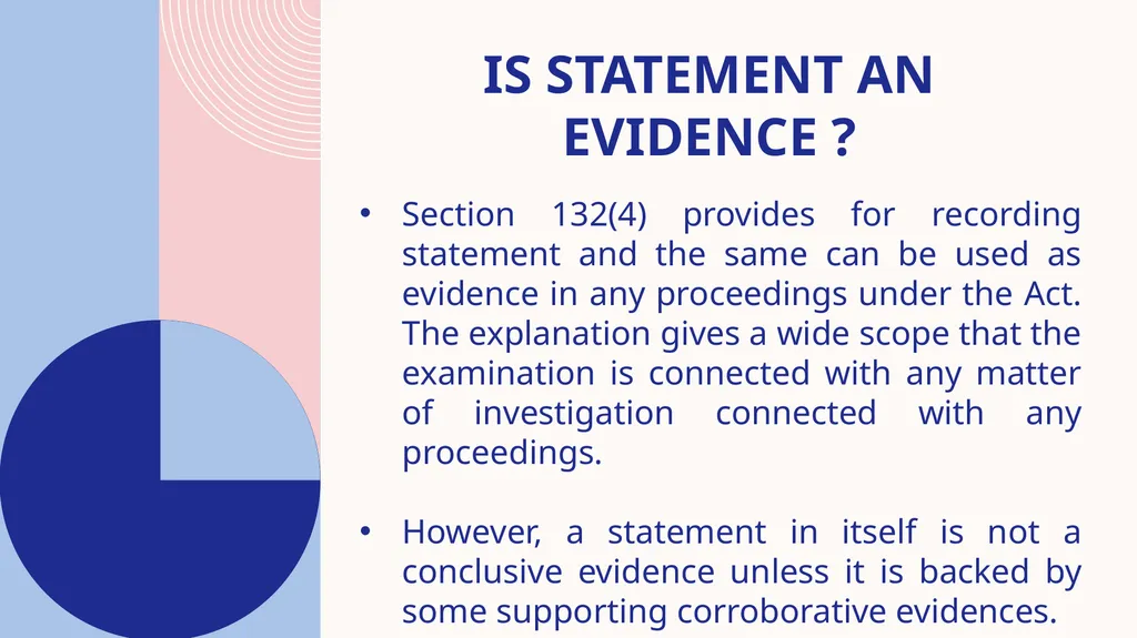 STATEMENT under the income tax act, 1961 Speaker : - slide 24 of 50