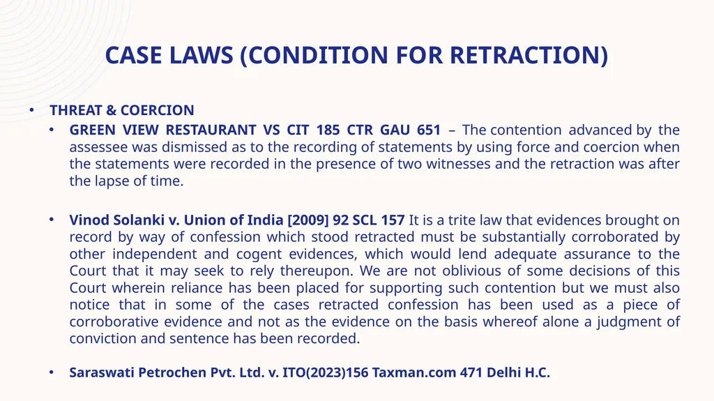 STATEMENT under the income tax act, 1961 Speaker : - slide 31 of 50