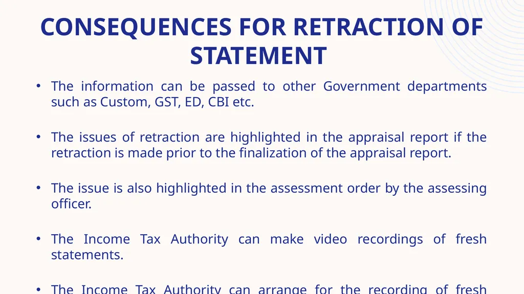STATEMENT under the income tax act, 1961 Speaker : - slide 39 of 50