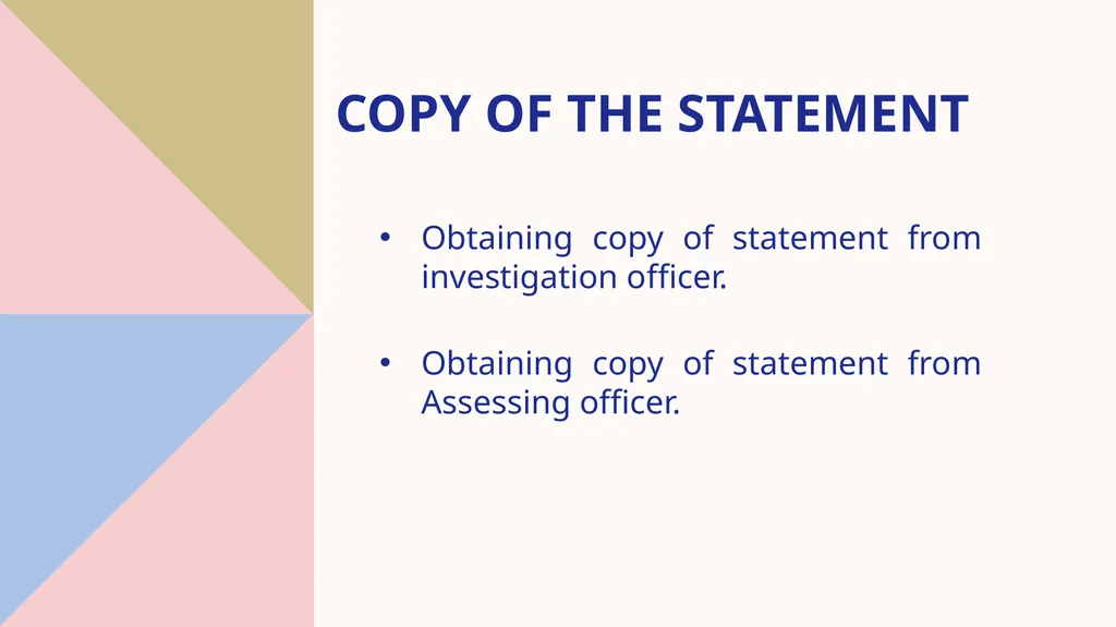 STATEMENT under the income tax act, 1961 Speaker : - slide 47 of 50