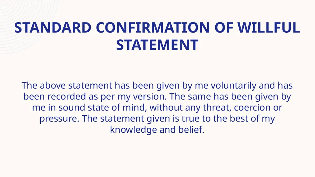 STATEMENT under the income tax act, 1961 Speaker : - slide 10 of 50