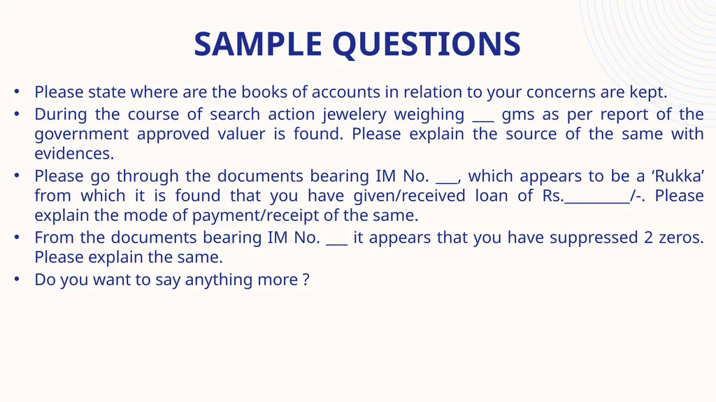 STATEMENT under the income tax act, 1961 Speaker : - slide 17 of 50