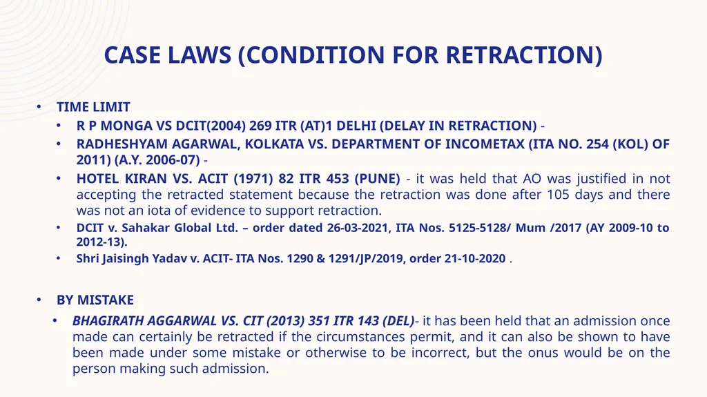 STATEMENT under the income tax act, 1961 Speaker : - slide 34 of 50