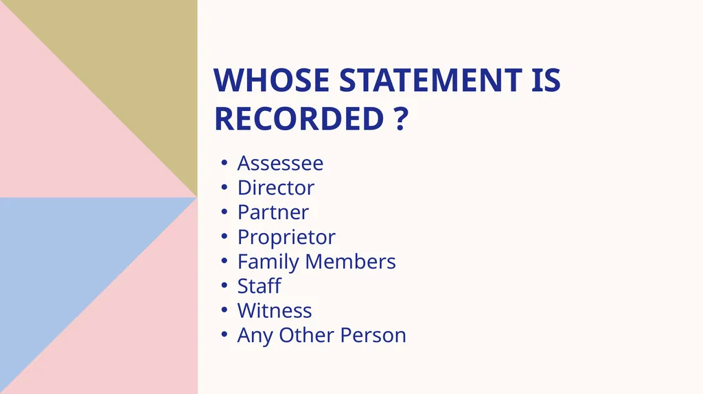 STATEMENT under the income tax act, 1961 Speaker : - slide 6 of 50