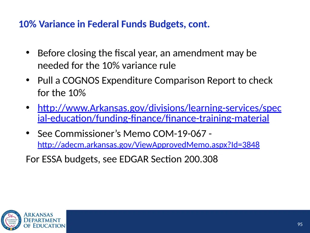 Tier I Annual Update Fiscal Year 2020 1 Tier I - slide 95 of 207