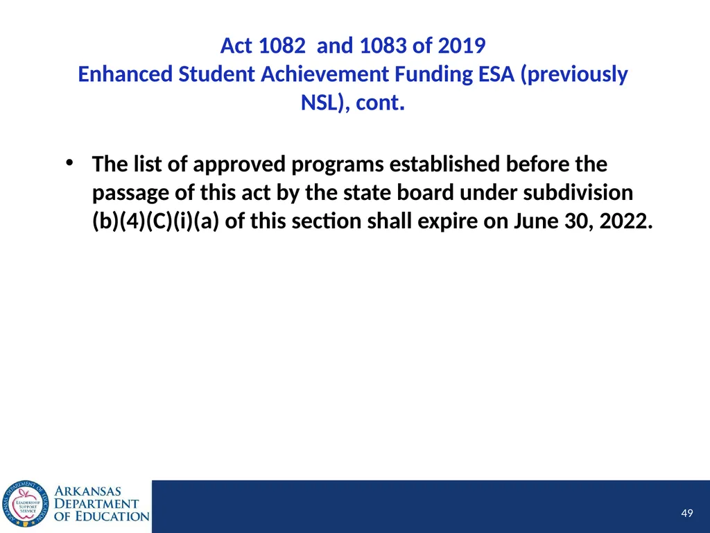 Tier I Annual Update Fiscal Year 2020 1 Tier I - slide 49 of 207