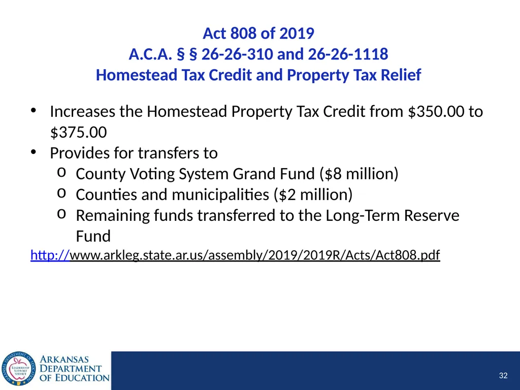 Tier I Annual Update Fiscal Year 2020 1 Tier I - slide 32 of 207