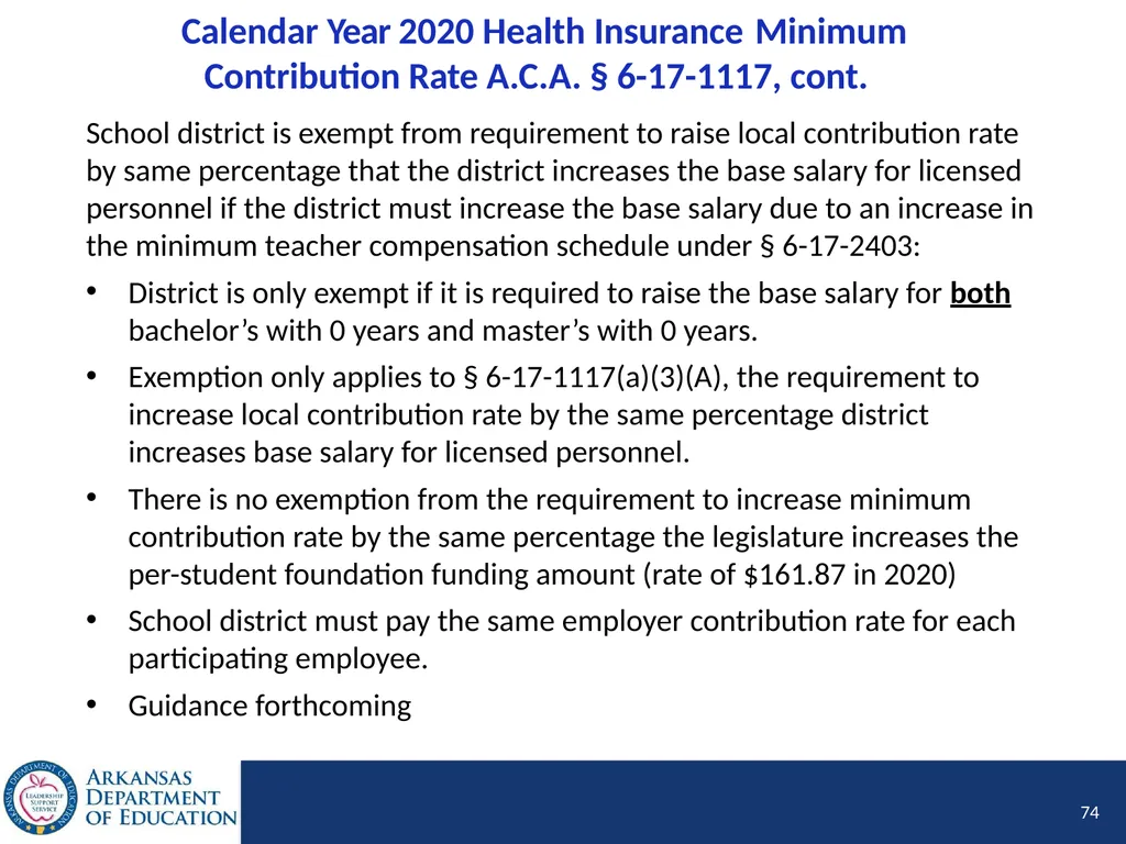 Tier I Annual Update Fiscal Year 2020 1 Tier I - slide 74 of 207