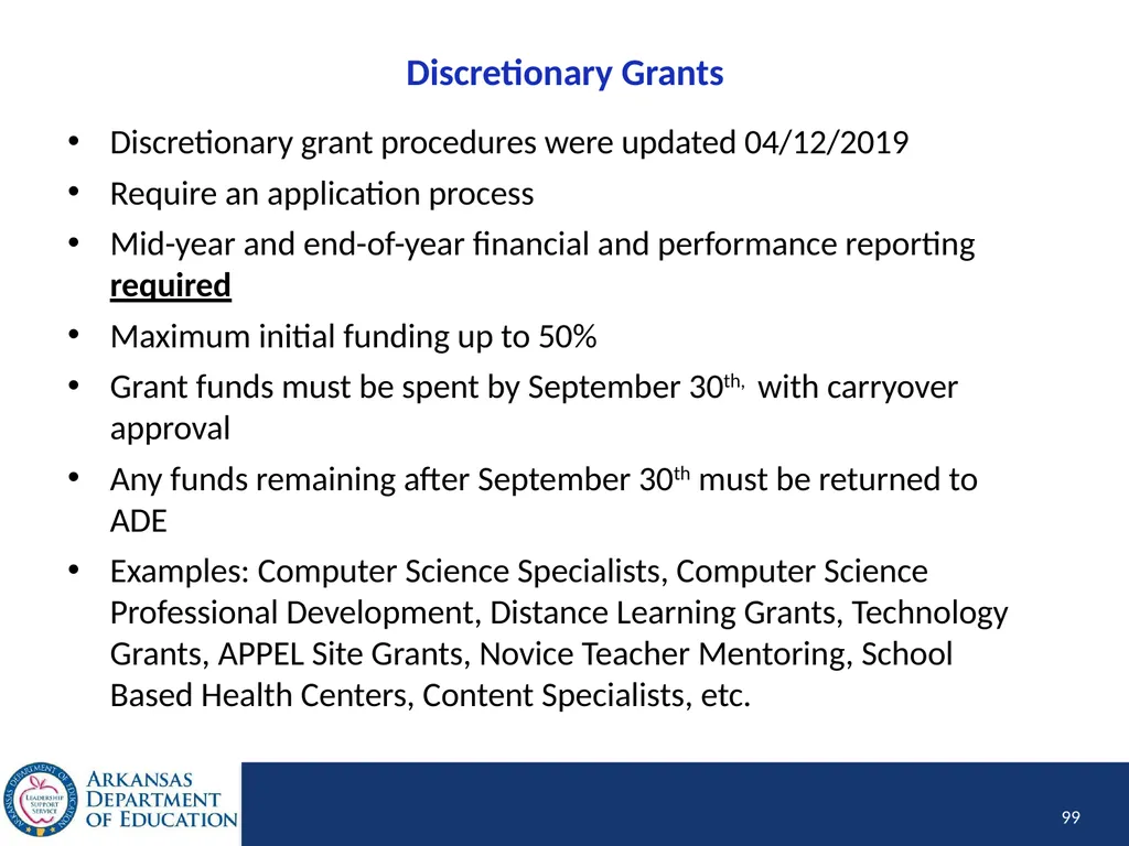 Tier I Annual Update Fiscal Year 2020 1 Tier I - slide 99 of 207