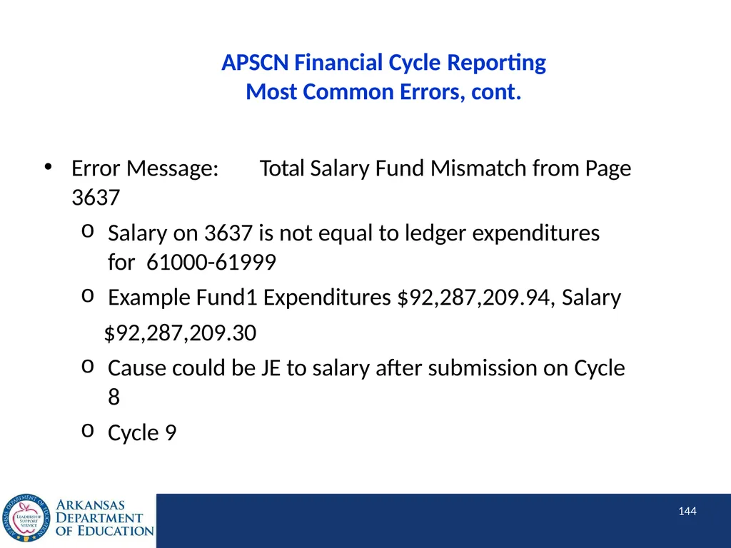 Tier I Annual Update Fiscal Year 2020 1 Tier I - slide 144 of 207