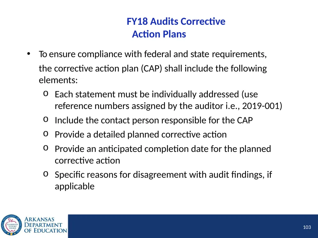 Tier I Annual Update Fiscal Year 2020 1 Tier I - slide 103 of 207