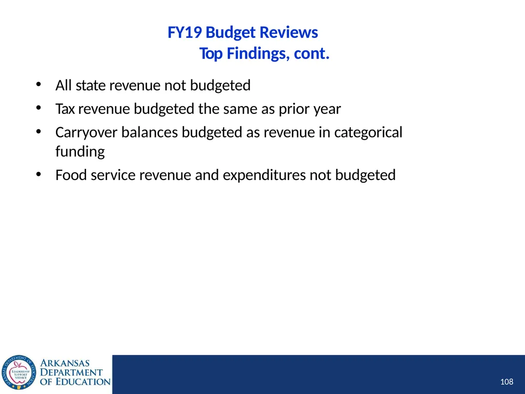 Tier I Annual Update Fiscal Year 2020 1 Tier I - slide 108 of 207