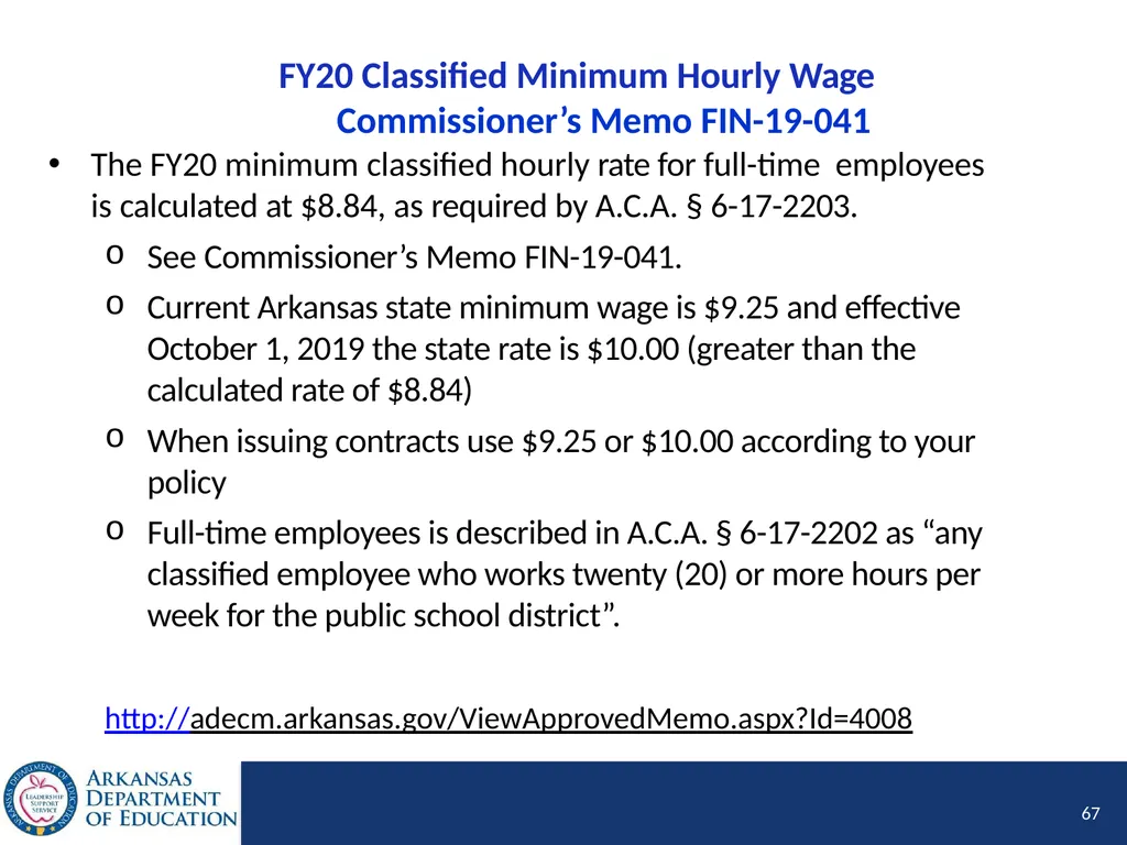 Tier I Annual Update Fiscal Year 2020 1 Tier I - slide 67 of 207