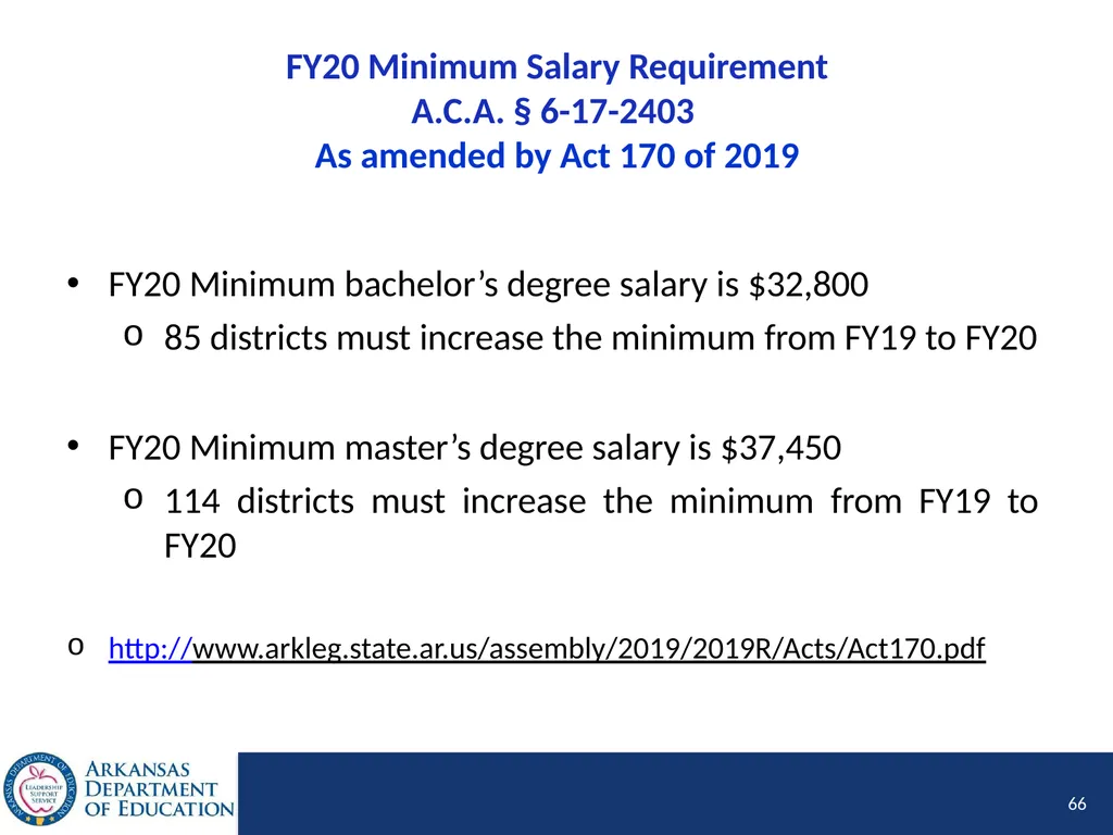 Tier I Annual Update Fiscal Year 2020 1 Tier I - slide 66 of 207
