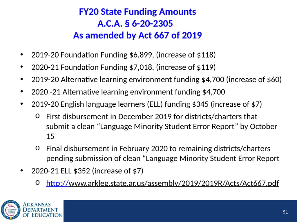 Tier I Annual Update Fiscal Year 2020 1 Tier I - slide 51 of 207