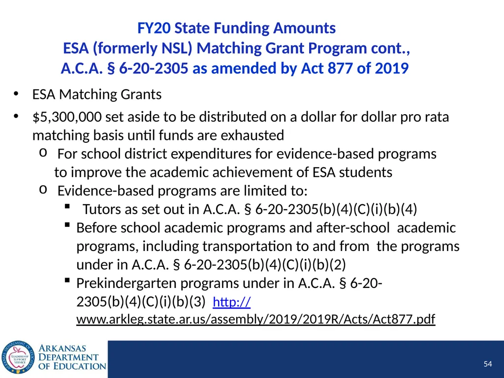 Tier I Annual Update Fiscal Year 2020 1 Tier I - slide 54 of 207