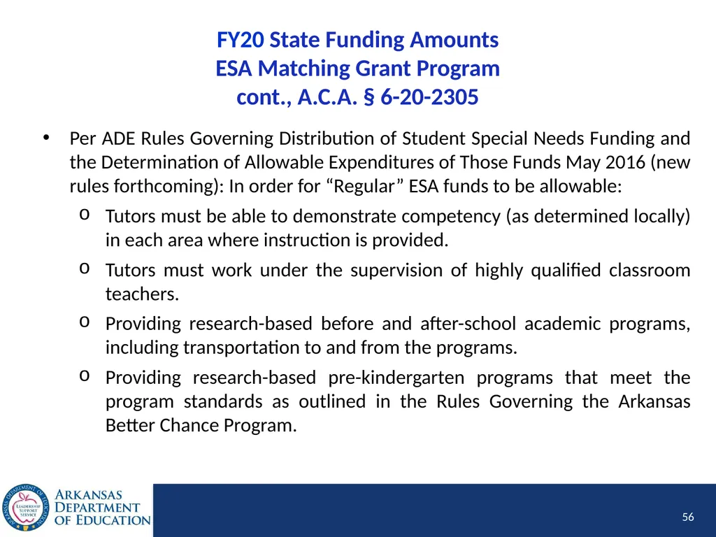 Tier I Annual Update Fiscal Year 2020 1 Tier I - slide 56 of 207