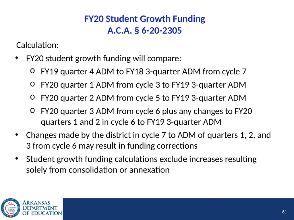 Tier I Annual Update Fiscal Year 2020 1 Tier I - slide 61 of 207