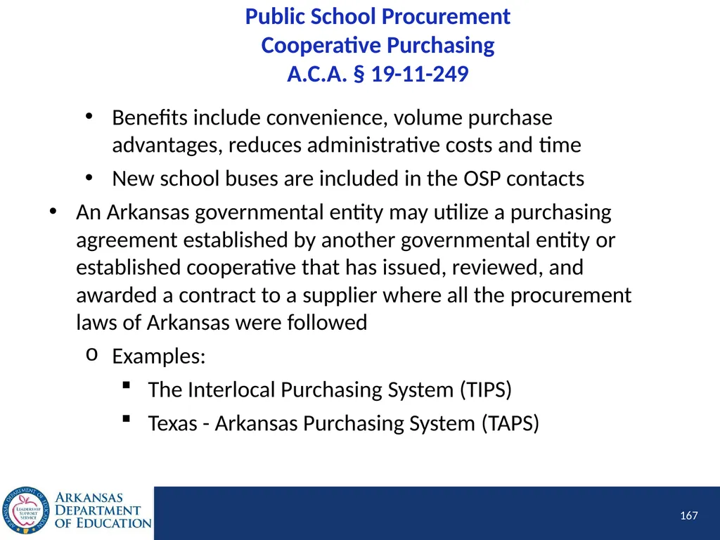 Tier I Annual Update Fiscal Year 2020 1 Tier I - slide 167 of 207
