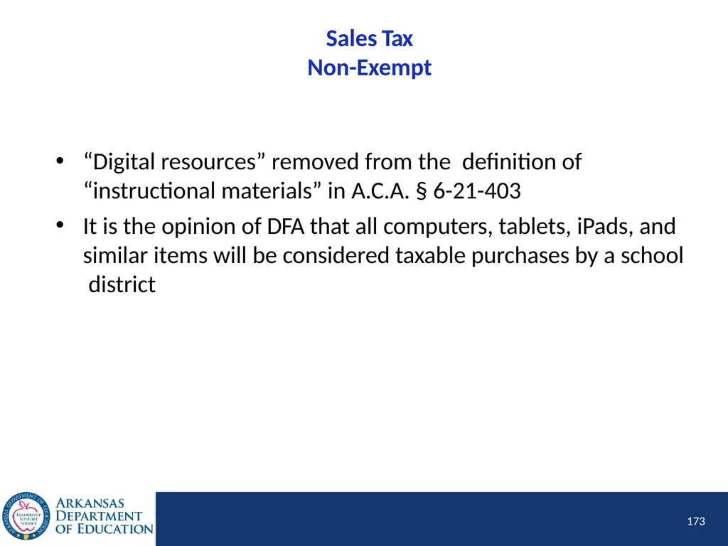 Tier I Annual Update Fiscal Year 2020 1 Tier I - slide 173 of 207