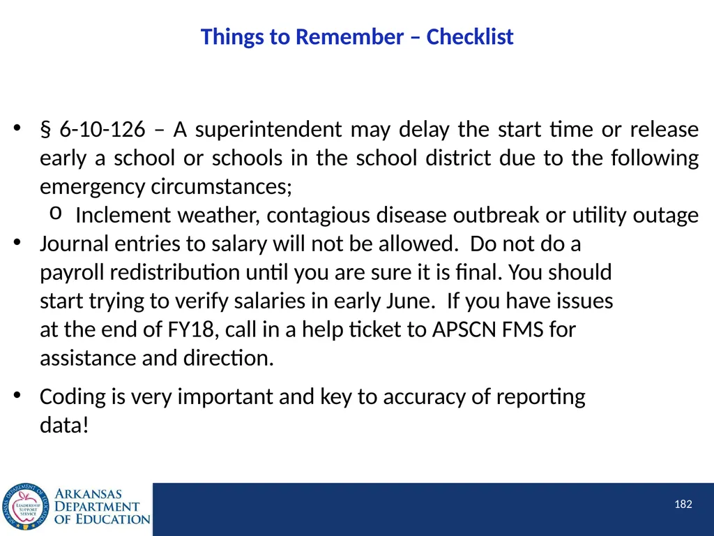 Tier I Annual Update Fiscal Year 2020 1 Tier I - slide 182 of 207