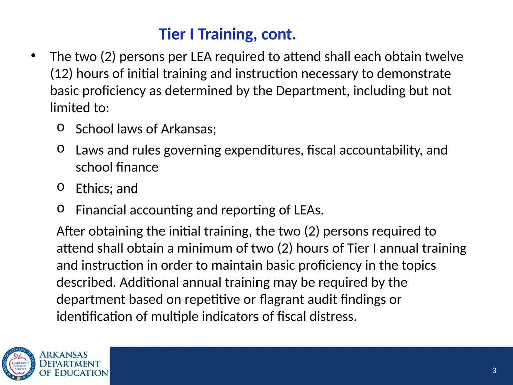 Tier I Annual Update Fiscal Year 2020 1 Tier I - slide 3 of 207