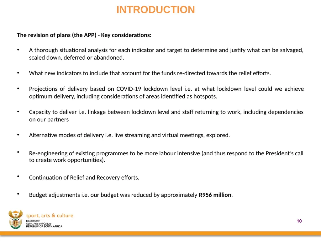2020/21 annual REPORT PRESENTED BY: - slide 10 of 78