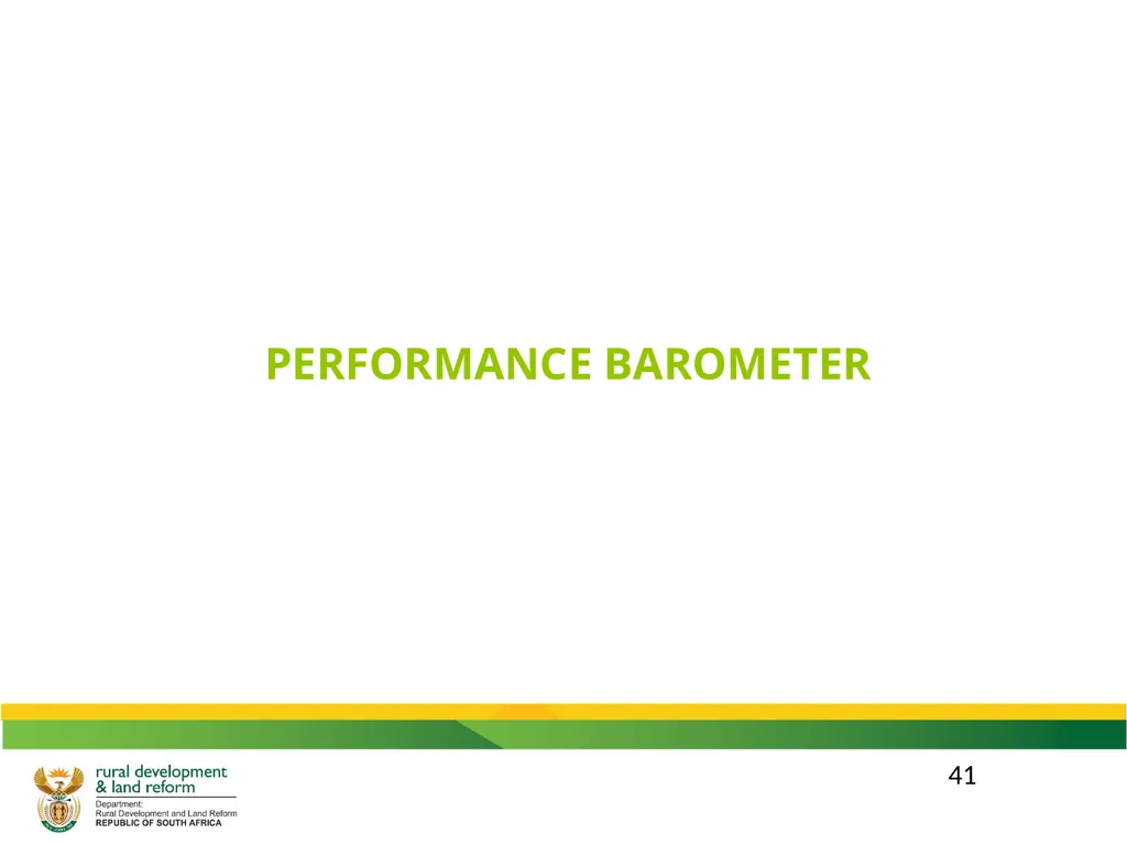 DRDLR 2019/20 QUARTER 2 ACTUAL ORGANISATIONAL - slide 41 of 46
