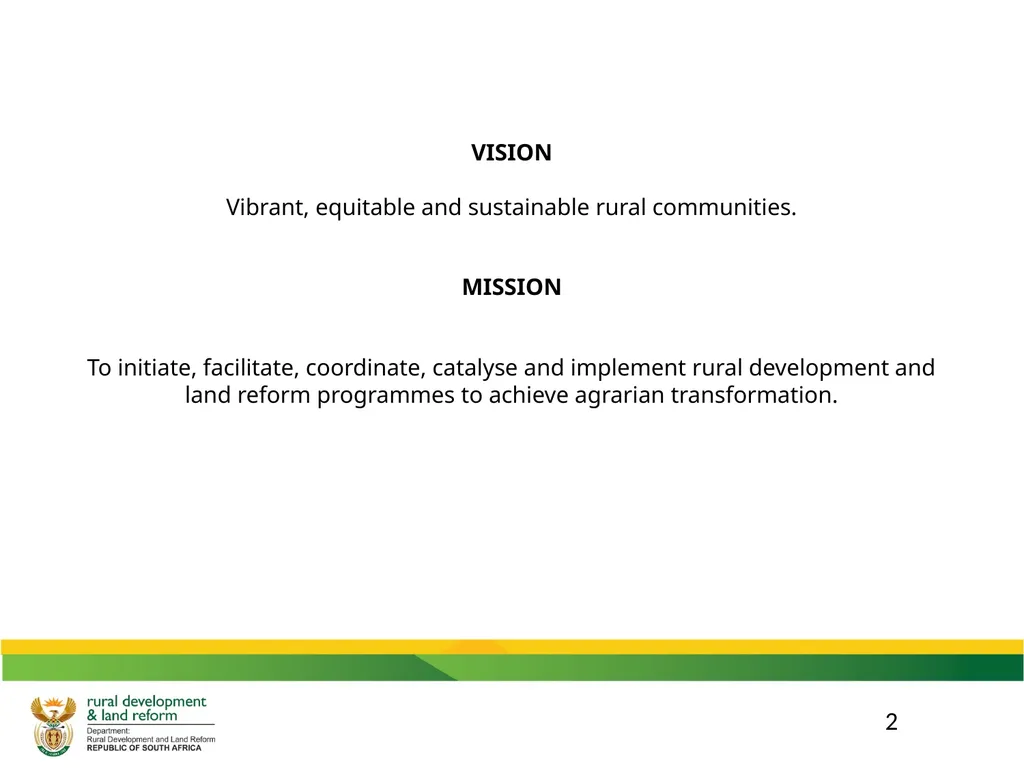DRDLR 2019/20 QUARTER 2 ACTUAL ORGANISATIONAL - slide 2 of 46