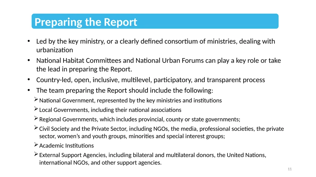 Guidelines for Reporting on the Implementation of - slide 11 of 11