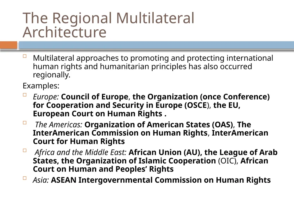 Chapter 4: The United Nations and Multilateral - slide 19 of 20