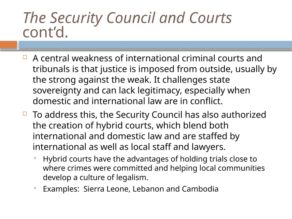 Chapter 4: The United Nations and Multilateral - slide 15 of 20